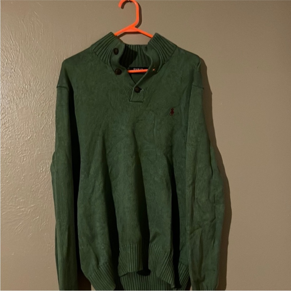 Polo by Ralph Lauren Green Turtleneck Sweater